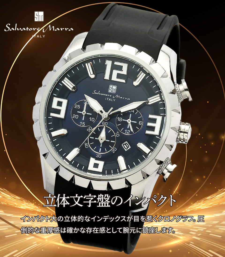 Salvatore Marra rv Y 4.5cm c4.5cm 1.2cm d109 15`20cm NmOt  rbOtFCX SM22111-SSBL/BK